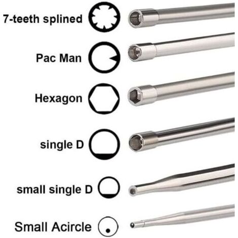 Juego de 12 herramientas para ajuste de carburador con destornillador de anillo en A para motores pequeños de 2 tiempos de Husqvarna, Stihl, desbrozadoras Echo y motosierras. (1/3)