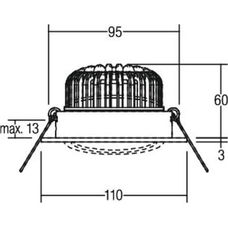 brumberg LED-Einbaustrahler 350mA 12395073 weiß matt rund (1/2)