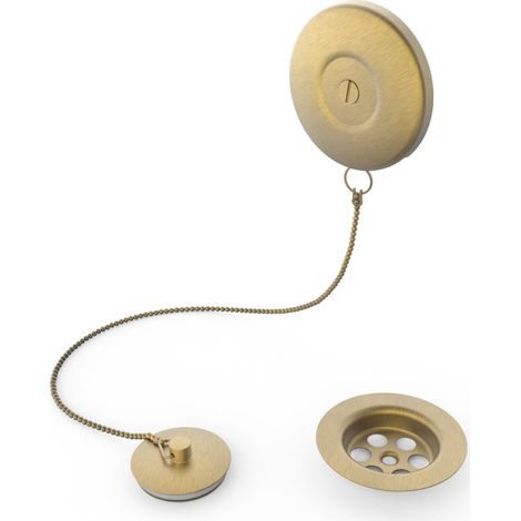 TAPÓN CON CADENILLA Y PLATILLO PARA BAÑERA CADENA: 450 MM