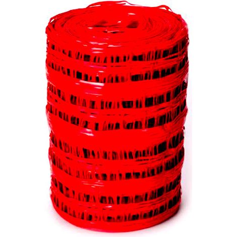Grillage avertisseur NF rouge 30cm – 100 mètres – Mailles 40x40 pour délimitation de chantiers – Résistant aux intempéries – Courant