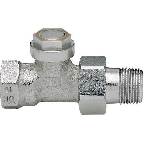 RL-Verschr vera-Mes-II Laiton rouge, nickelé mat Trou traversant 3/8"