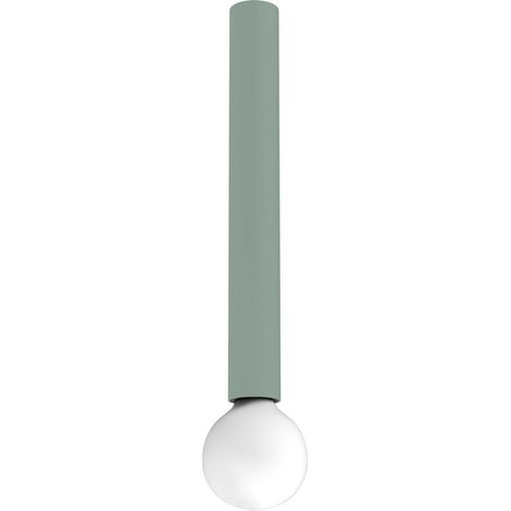 LUMICOM  PURO Plafoniera, 1X E27, max 42W, metallo, verde iceberg, D.4cm H.40cm