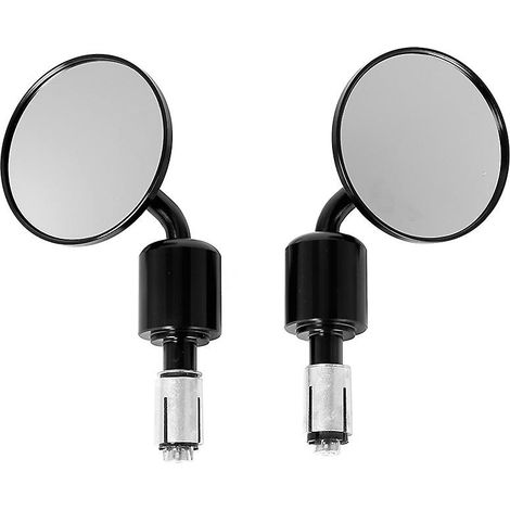 BEBUSINGOTO Seitenspiegel, 7/8-Zoll-Lenkerende für Universalmotorräder, 3-Zoll-verstellbare Lenkerendspiegel (schwarz) (1/5)