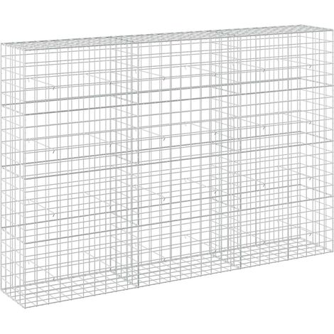 Gabion avec fil de 5 mm et maille de 10x10 cm 300x50x200 cm vidaXL (1/5)