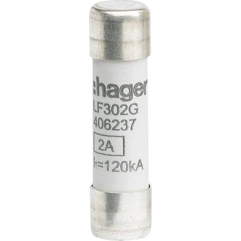 Hager LF302G LF302G Fusibile (Ø x L) 10 mm x 38 mm Contenuto 10 pz.