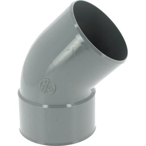 Coude PVC Vidange 45° Mâle Femelle Ø110