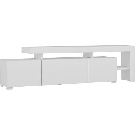 Meuble TV LED 3 portes blanc 192 cm - Ilia (1/5)