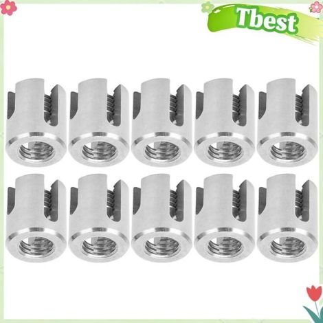 HURRISE Pince de câble transversal (M10 4mm)Serre-câble Croisé 10 Pièces Serre-câble En Acier auto kit M10 4 M12 5 mm / 0,2 pouces (1/5)