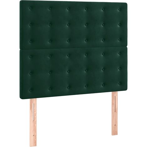 Maison Exclusive - Testiera Verde Scuro 100x5x118/128 cm Velluto
