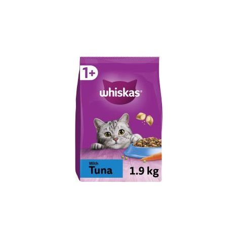 Whiskas 1+ Tuna Adult Dry Cat Food - 1.9kg - 811939