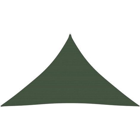 Vela ombreggiante 160 g/m² 4 x 4 x 5,8 m HDPE verde scuro 020009433 (1/5)