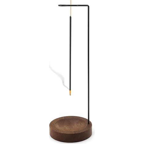 Wooden incense burner with ash catcher for sticks, upside-down incense holder, incense base for home, yoga, meditation, spa, relaxation, decoration (1/5)