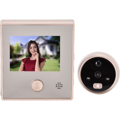 Sonnette vidéo intelligente avec écran LCD TFT 2,8 pouces, caméra infrarouge grand angle 135° et vision nocturne pour la sécurité de votre domicile (1/5)