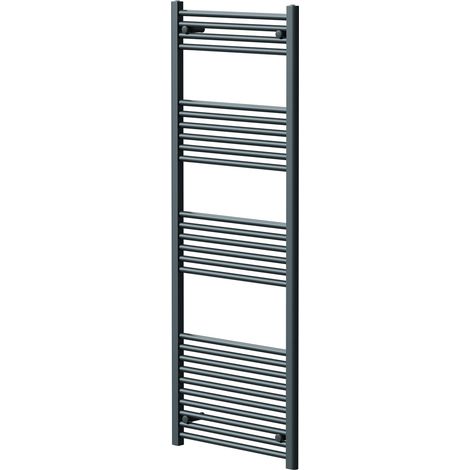 Pizarro Anthracite 1600mm x 600mm Straight Heated Towel Rail (1/5)