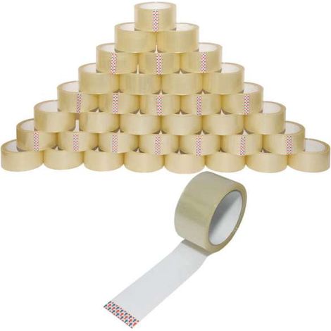 36 Rollen Paketband Packband transparent Standard 50mm x 66m Paketklebeband low noise