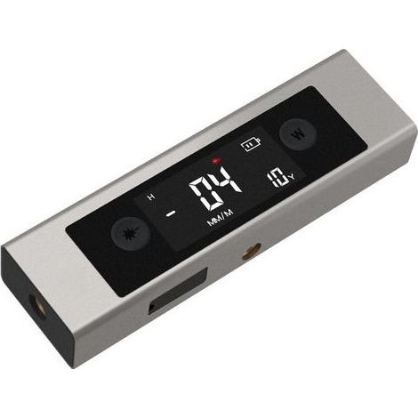 Digitaler Neigungsmesser, Dual-Laser-Wasserwaage, Zweiachsen-Nivellierkasten mit Dual-LCD-Bildschirm, Typ-C-Schnittstelle für Holzbearbeitung, Bauwesen, Dekoration und Heimwerken. (1/5)