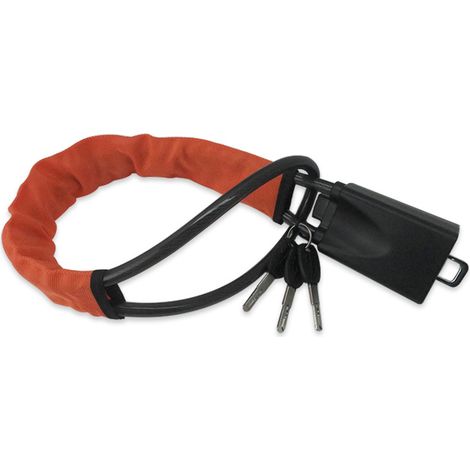 Antivol de volant à câble, antivol de voiture, antivol de volant à câble en acier avec boucle de ceinture de sécurité, compatible avec tous les modèles de voitures. (1/4)