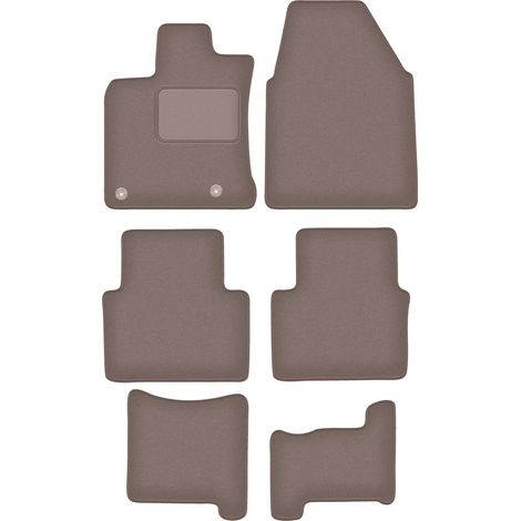 Tapis en velours beige pour : Nissan Qashqai +2 crossover (2007-2013) (1/5)