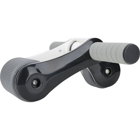 Bauchmuskeltrainer mit 2 Rädern, inklusive Kniepolster, schwarz (1/5)