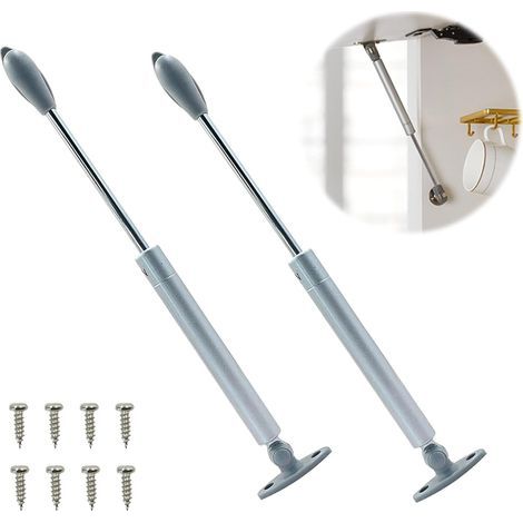Lot 2 vérins à gaz hydraulique 100N – ressort amortisseurs pour porte armoire cuisine – bras pneumatique (1/5)