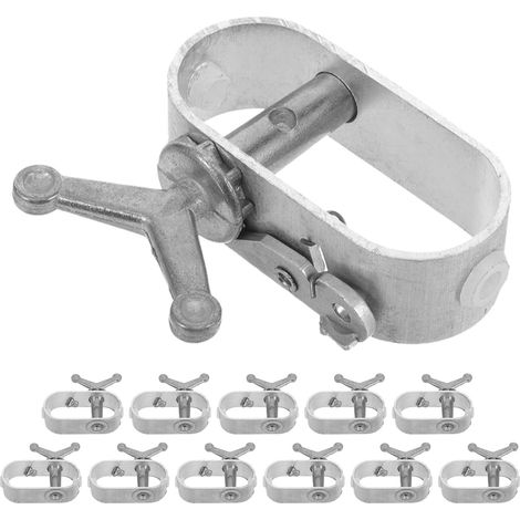 12 Pièces Tendeur de Câble pour Serrage en Acier et Aluminium Dispositif de Serrage pour Fils D'acier pour Gestion et Treillis (1/5)
