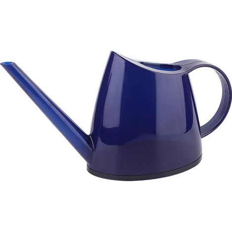 Arrosoir long intérieur 1,4L bleu, plantes bonsaï, fleurs jardin, petit arrosoir moderne translucide pour plantes d'appartement (1/5)