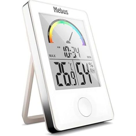 Thermo-Hygromètre - Mesure Température Et Humidité - Pour Intérieur - 1 Pièce (1/2)