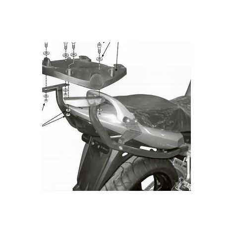 Cadre de top-case Kappa pour Suzuki GSX 650F (08-14), 1250 F (10-15), GSF 650 bandit / S / ABS (05-11), 1200 / 1250 bandit / S (06-11) (SANS plaque)