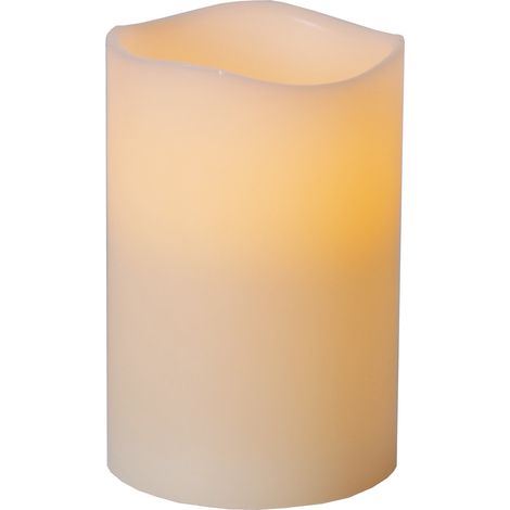 LED Echtwachskerze -Big', Batterie und Timer, flackernd, creme, 15cm (1/5)