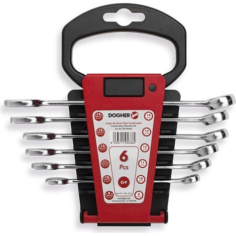 Lot de 6 clés mixtes DOGHER 451-016