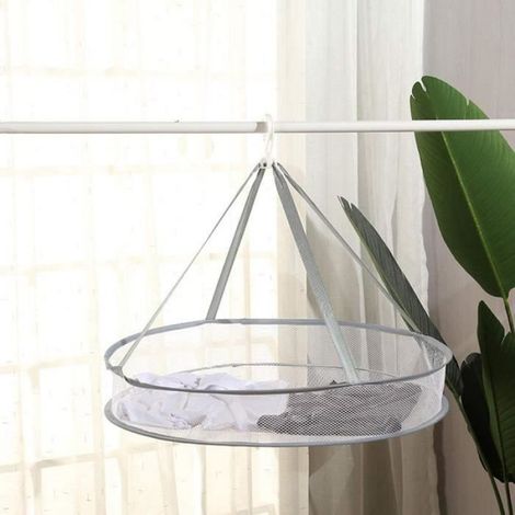 panier de séchage,panier de séchage seule couche,Séchoir à linge pliable à suspendre en maille filet,Pour lingerie,jouets (1/4)