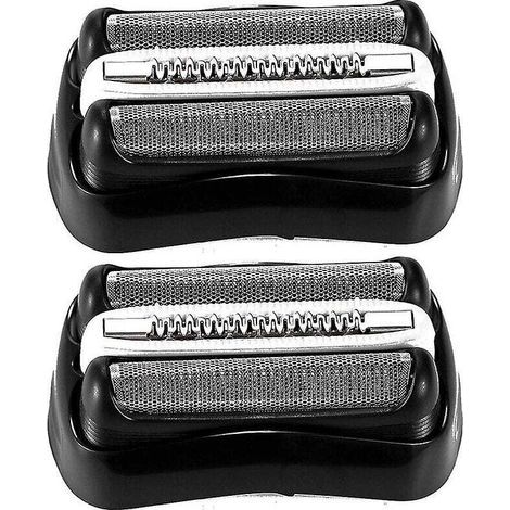 Pièces rechange rasoir Braun série 3 Remplacement lame/grille 2pcs, compatible 32B Propriétaires de rasoirs Braun (1/4)