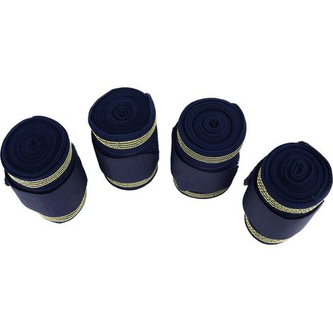 Enveloppes de jambes de cheval, 4 pièces, bandages de protection polyvalents, stables et confortables pour accessoires équestres (1/5)