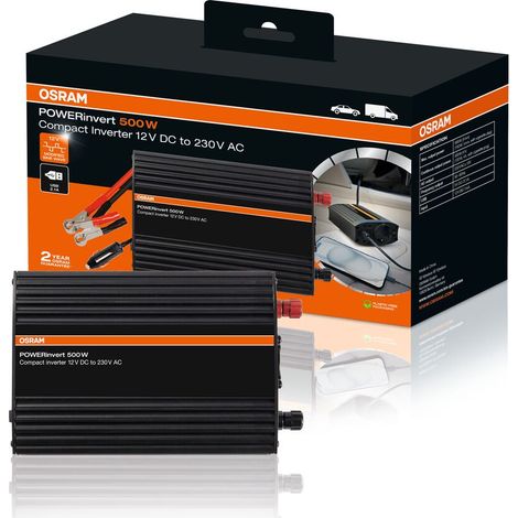 [NEUWERTIG] B-Ware Powe Rinvert Wechselrichter Inverter 12 V 230 V Schwarz 500 W Stromversorgung