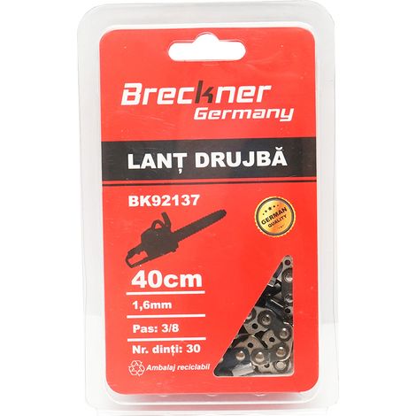 Catena per motosega passo 3/8, 30 denti, 1,6 mm, lunghezza 40 cm Breckner Germany (1/5)