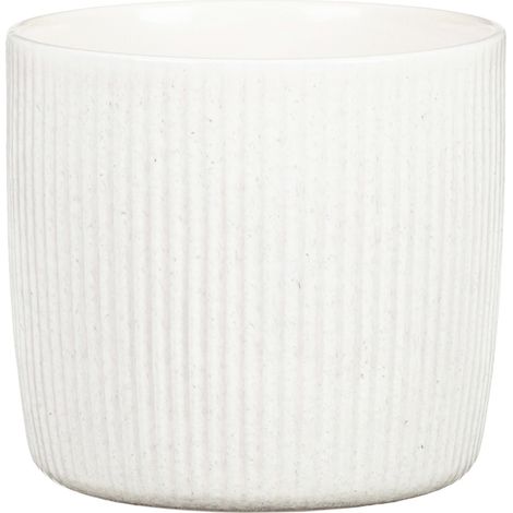 Scheurich Übertopf Solido Linea Ø 17,6 x 16 cm perla weiß