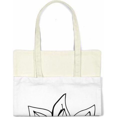 Sac Shopping - Toile De Coton - 48 X 55 Cm - Anse Épaule 30 Cm - Réutilisable - 1 Pièce (1/4)