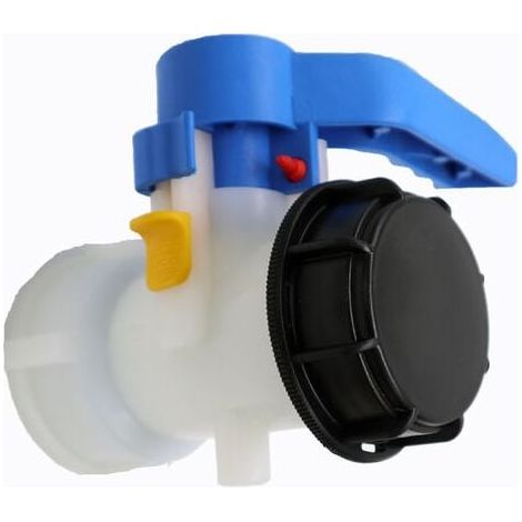 Vanne pour cuve IBC 1000 litres 2" / 62 mm Vanne papillon intégrée en plastique DN50 (62 mm) (1/3)
