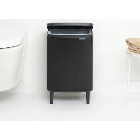 Brabantia Cestino moderno nero opaco 12 litri (1/5)
