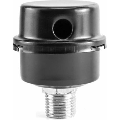 Lot de 2 Silencieux Métalliques pour Compresseur à Air – Filtre d’Admission 1/2 Pouces (20 mm) – Réduction du Bruit Efficace (1/3)