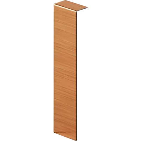 Ilcom giunzione FCI per battiscopa FC in acciaio 80mm x 20mm x 10mm - Rame satinato