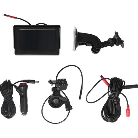 Caméra de surveillance bébé pour voiture, miroir banquette arrière 140°, réglage facile, écran 5 pouces (1/5)