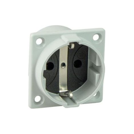 AS Schwabe 45084  Einbau-Steckdose   IP20 Grau