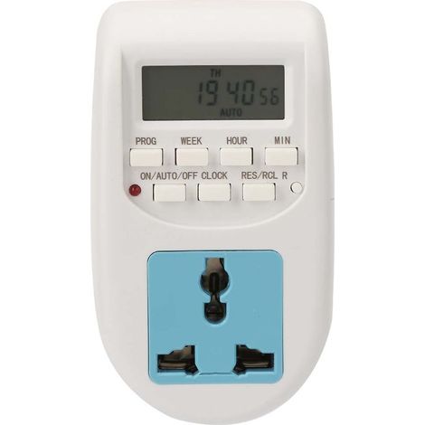 Minuteur Prise Électrique Programmable Numérique, Contrôle Économiseur d'Énergie, 220V Europe (1/5)