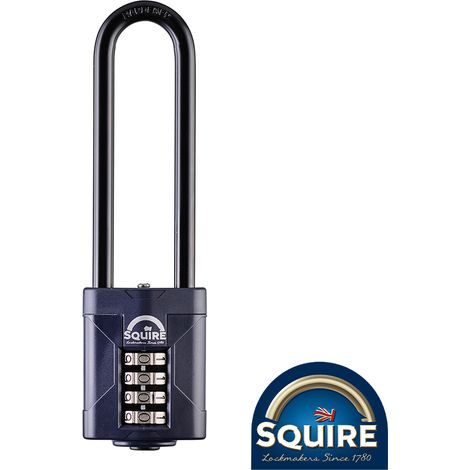 TIMCO Combination Padlock - Steel 4" Long Shackle - 50mm