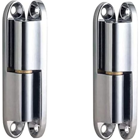 Charnière de Porte,Charniere Porte Lourde,2 Pièces Charniere Porte, Lourde Paumelle pour Porte,d'Armoire en Alliage de Zinc Charnière à Visser de Porte ,avec 8 Vis Paumelle à Visser (14x80 mm)