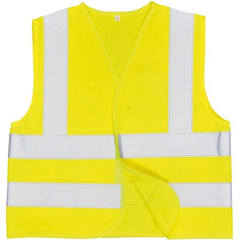 Gilet Hi-Vis per bambini con 4 bande gialle M (1/2)
