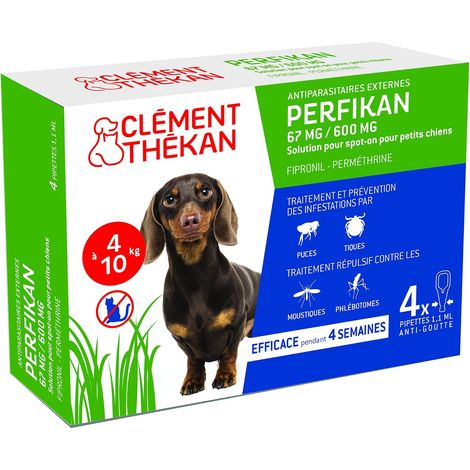 Perfikan - Anti-puces/tiques - Chiens 4-10 kg - 4 pipettes (1/5)