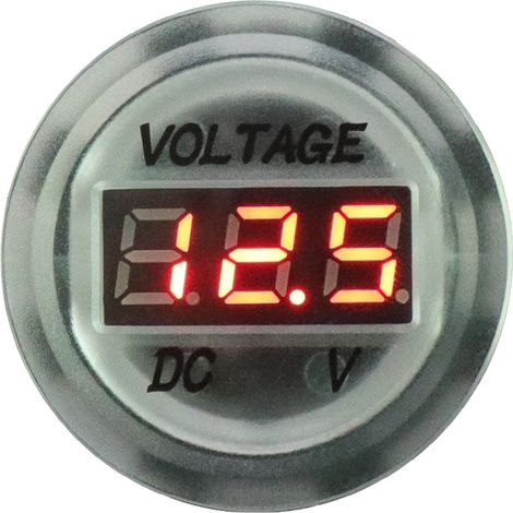 Voiture Moto Dc5v-48v Panneau Led Numérique Voltmètre Affichage Voltmètre Type4-Rouge