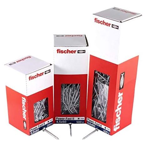 Tornillos fischer powerfast ii 5,0x60 sk tx tg blvz 500 piezas